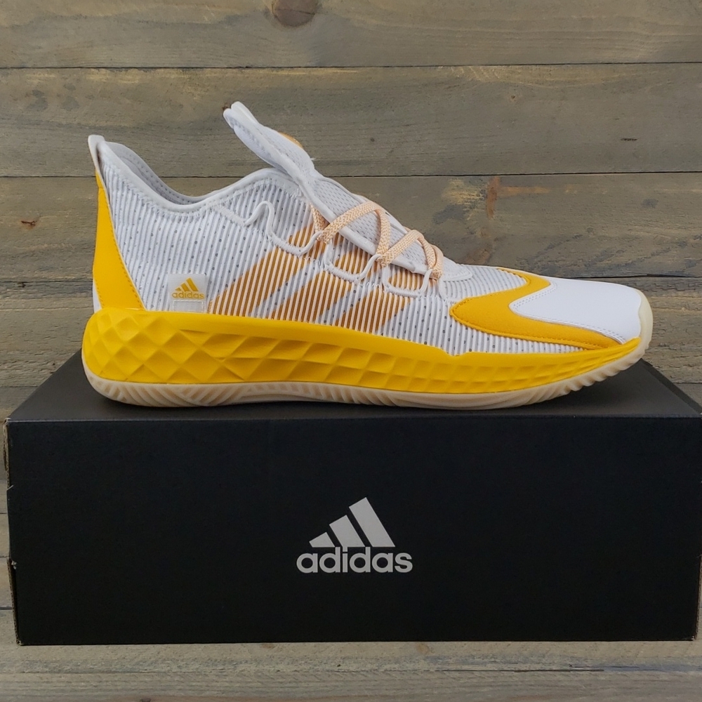 adidas SM Pro Boost Low Men's Basketball Shoes  White Yellow